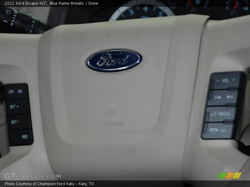 Blue Flame Metallic / Stone 2012 Ford Escape XLT