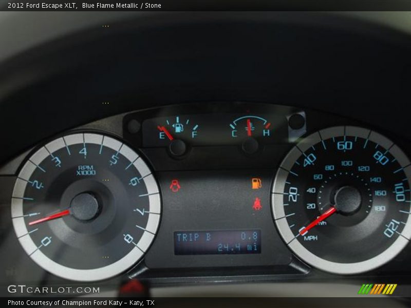 Blue Flame Metallic / Stone 2012 Ford Escape XLT
