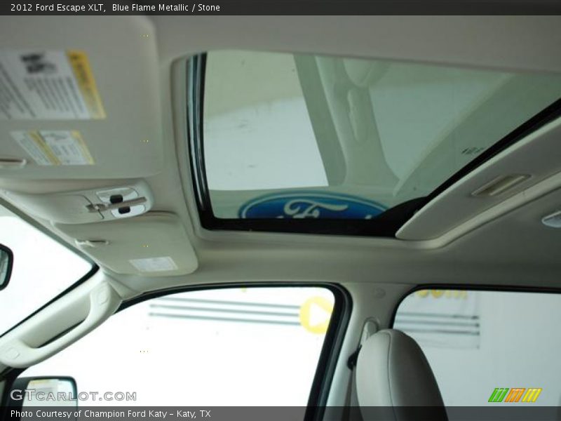 Blue Flame Metallic / Stone 2012 Ford Escape XLT