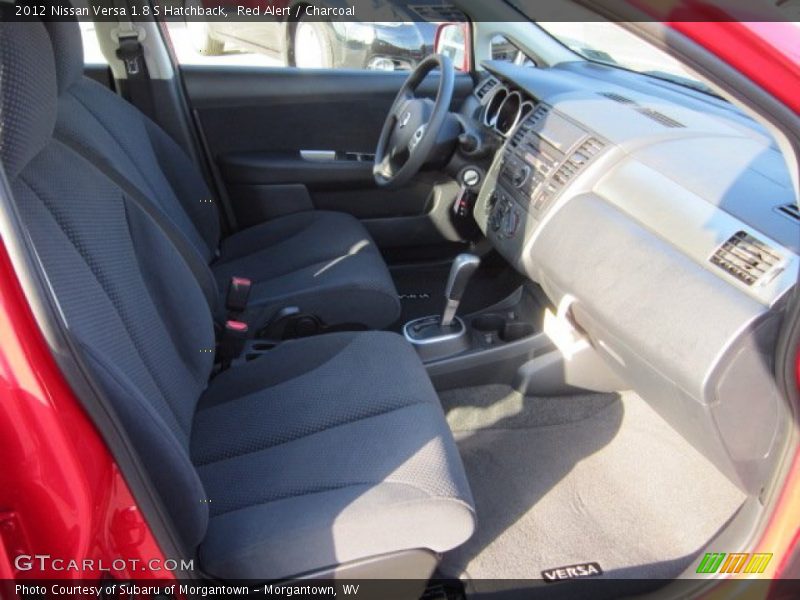 Red Alert / Charcoal 2012 Nissan Versa 1.8 S Hatchback