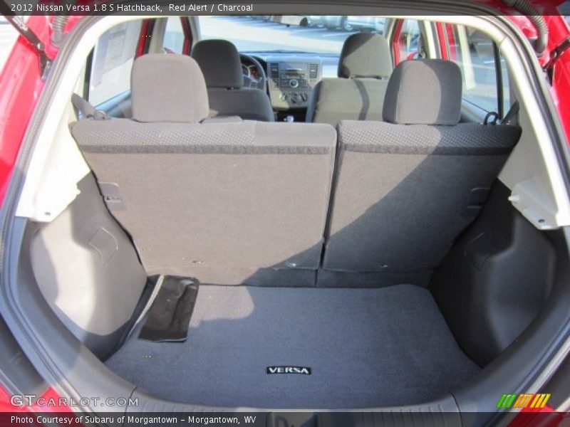 Red Alert / Charcoal 2012 Nissan Versa 1.8 S Hatchback