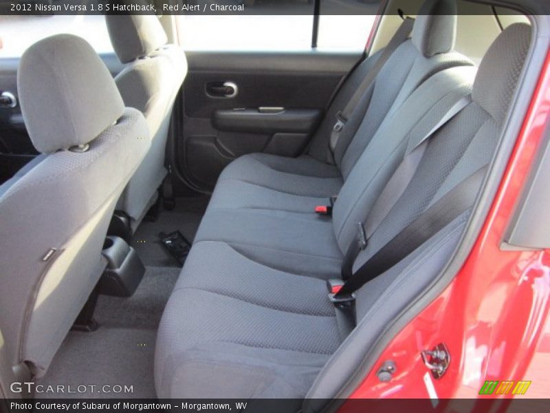Red Alert / Charcoal 2012 Nissan Versa 1.8 S Hatchback