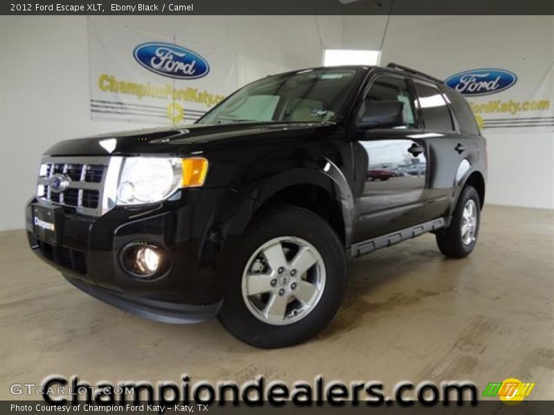 Ebony Black / Camel 2012 Ford Escape XLT