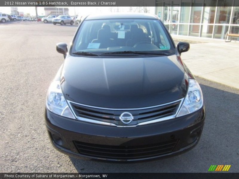 Espresso Black / Charcoal 2012 Nissan Versa 1.8 S Hatchback