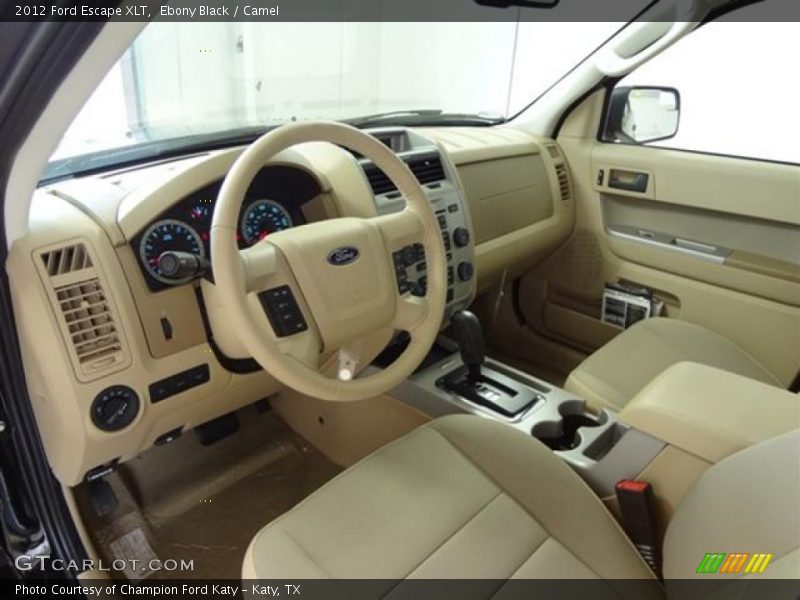 Ebony Black / Camel 2012 Ford Escape XLT