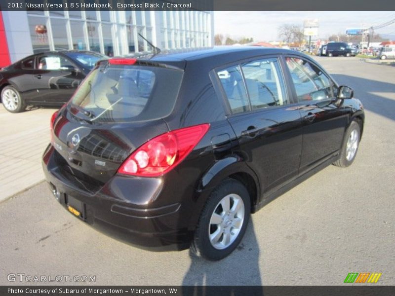 Espresso Black / Charcoal 2012 Nissan Versa 1.8 S Hatchback