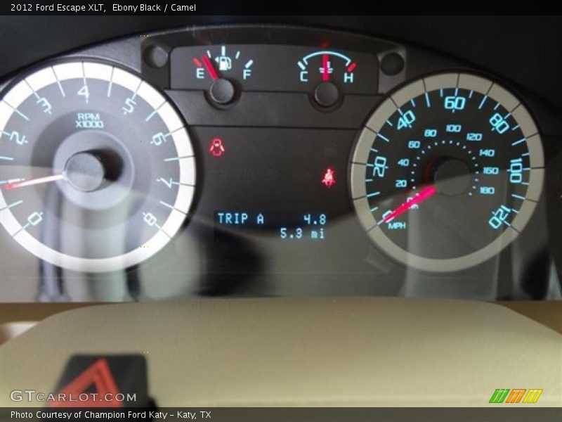 Ebony Black / Camel 2012 Ford Escape XLT