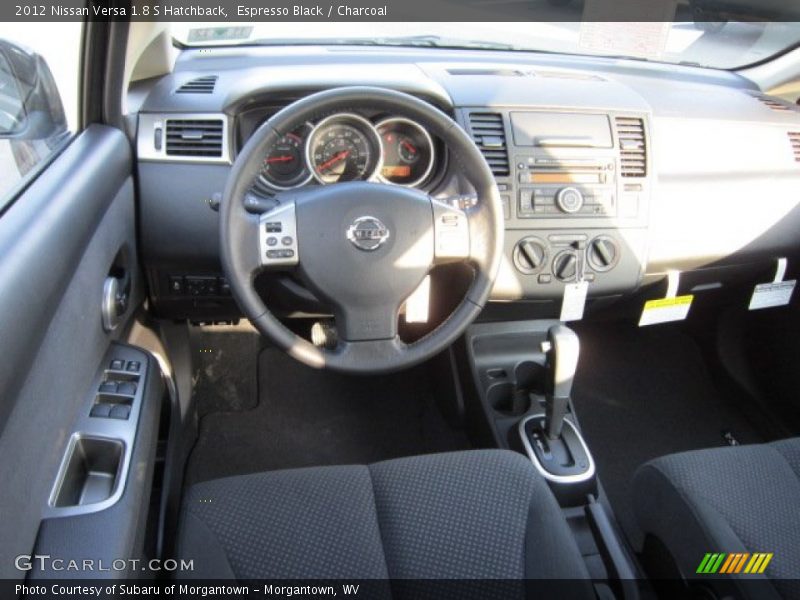 Espresso Black / Charcoal 2012 Nissan Versa 1.8 S Hatchback
