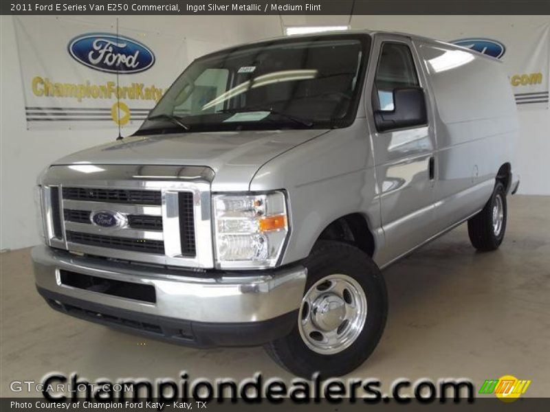 Ingot Silver Metallic / Medium Flint 2011 Ford E Series Van E250 Commercial