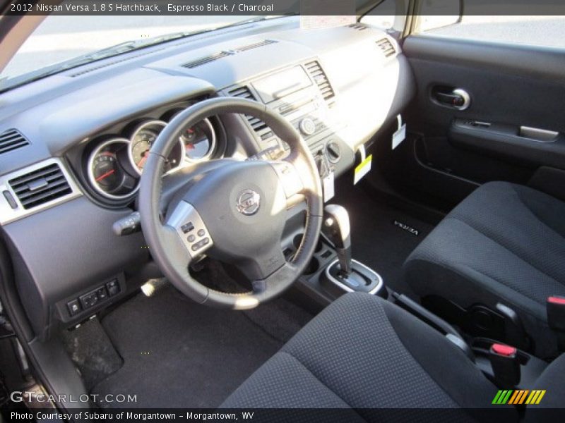 Espresso Black / Charcoal 2012 Nissan Versa 1.8 S Hatchback