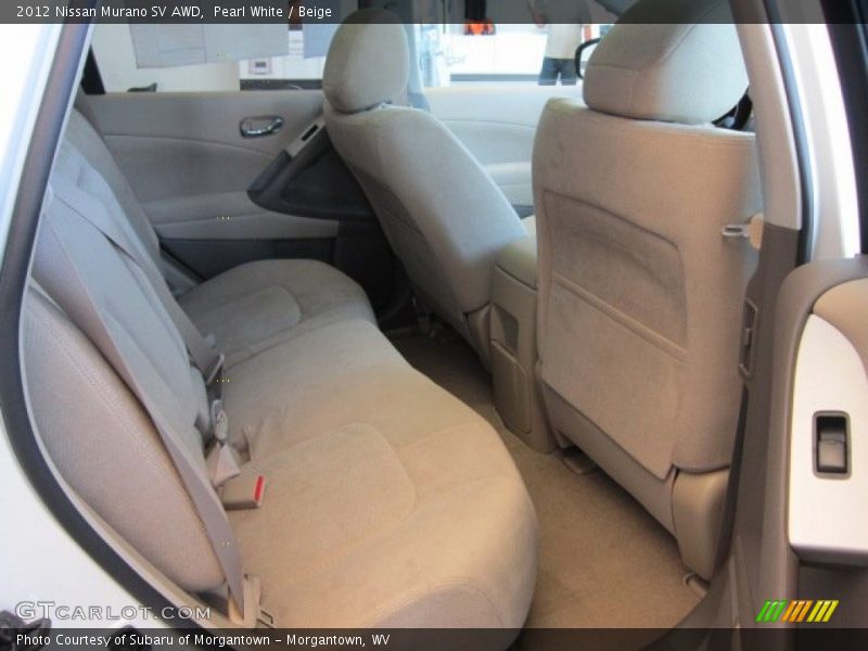 Pearl White / Beige 2012 Nissan Murano SV AWD