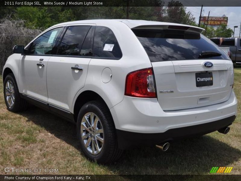 White Suede / Medium Light Stone 2011 Ford Edge SEL