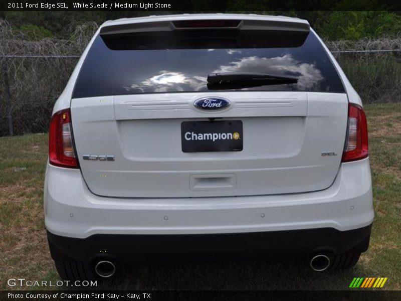 White Suede / Medium Light Stone 2011 Ford Edge SEL