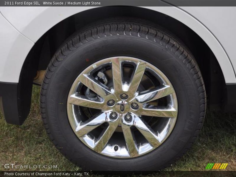 White Suede / Medium Light Stone 2011 Ford Edge SEL