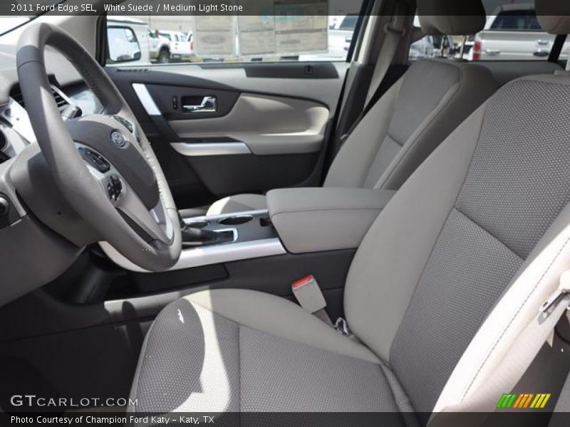 White Suede / Medium Light Stone 2011 Ford Edge SEL