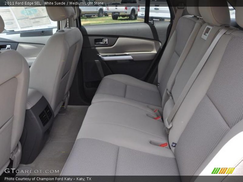 White Suede / Medium Light Stone 2011 Ford Edge SEL