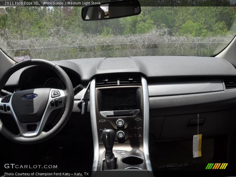 White Suede / Medium Light Stone 2011 Ford Edge SEL