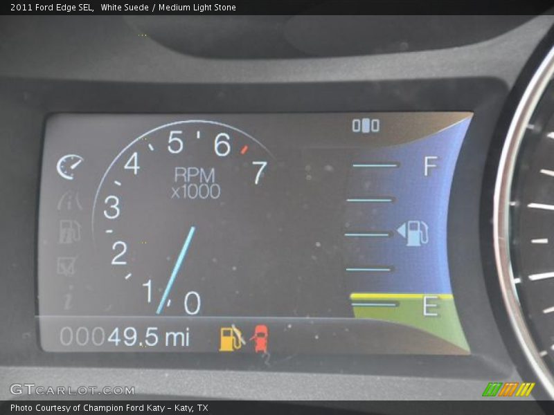 White Suede / Medium Light Stone 2011 Ford Edge SEL