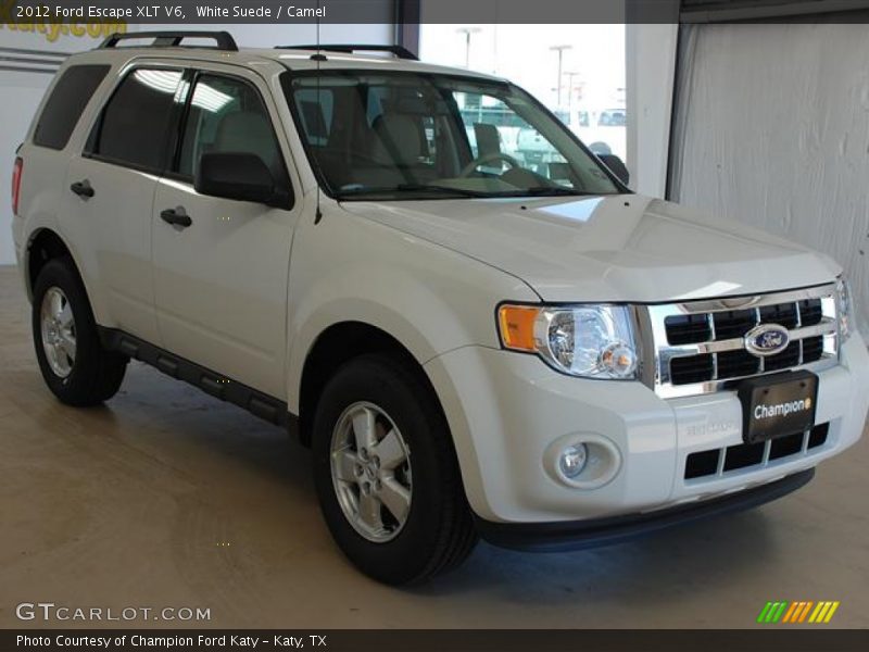 White Suede / Camel 2012 Ford Escape XLT V6