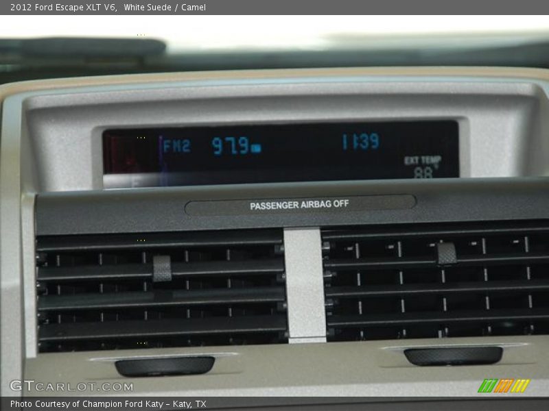 White Suede / Camel 2012 Ford Escape XLT V6