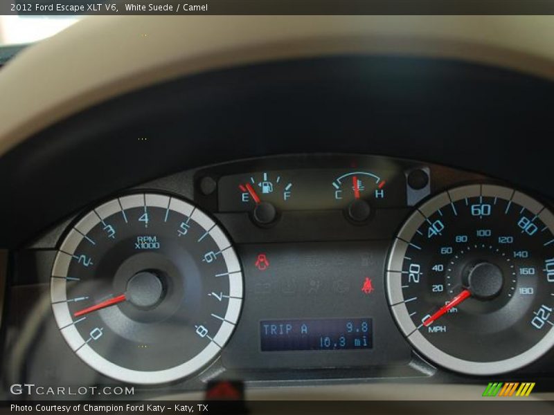 White Suede / Camel 2012 Ford Escape XLT V6