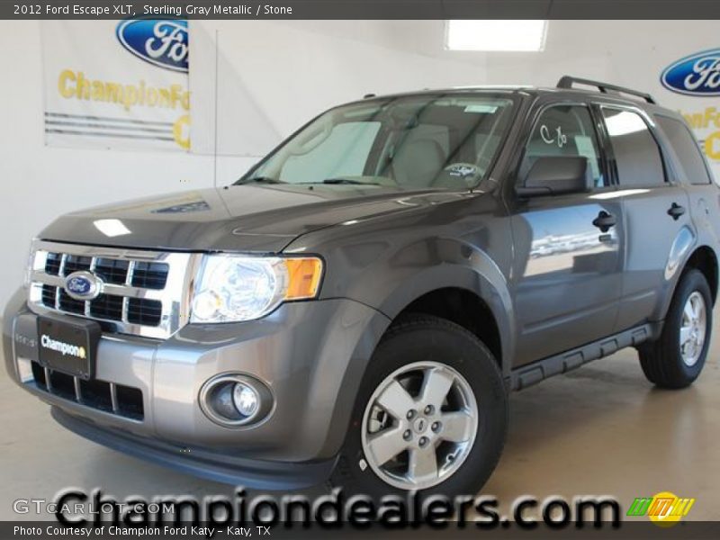 Sterling Gray Metallic / Stone 2012 Ford Escape XLT