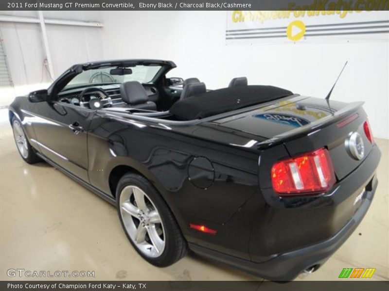 Ebony Black / Charcoal Black/Cashmere 2011 Ford Mustang GT Premium Convertible