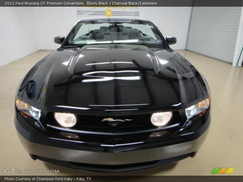 Ebony Black / Charcoal Black/Cashmere 2011 Ford Mustang GT Premium Convertible