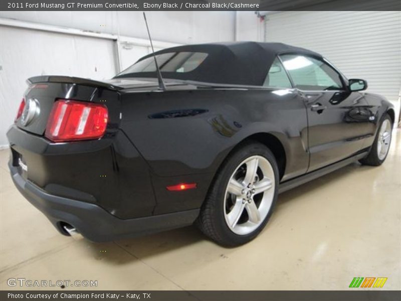 Ebony Black / Charcoal Black/Cashmere 2011 Ford Mustang GT Premium Convertible