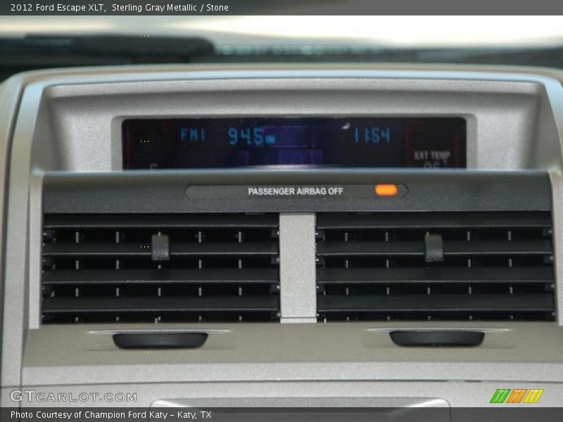 Sterling Gray Metallic / Stone 2012 Ford Escape XLT