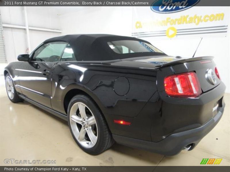 Ebony Black / Charcoal Black/Cashmere 2011 Ford Mustang GT Premium Convertible