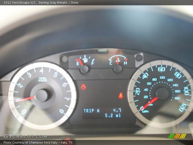 Sterling Gray Metallic / Stone 2012 Ford Escape XLT