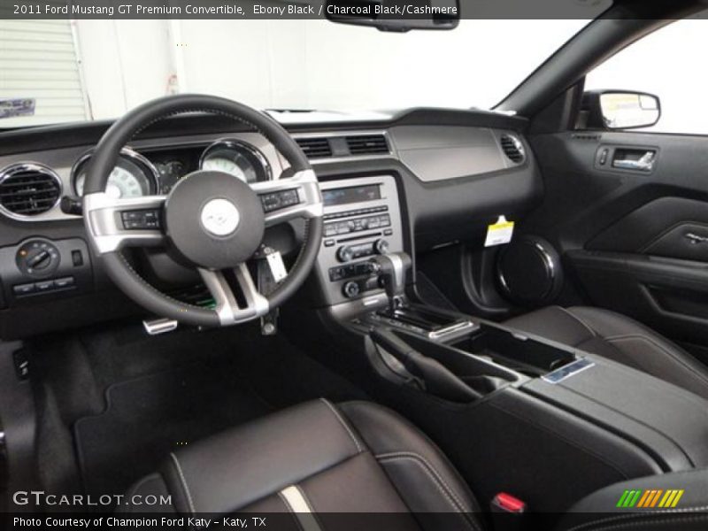 Charcoal Black/Cashmere Interior - 2011 Mustang GT Premium Convertible 