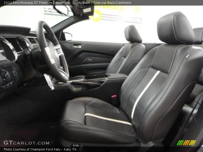 Ebony Black / Charcoal Black/Cashmere 2011 Ford Mustang GT Premium Convertible