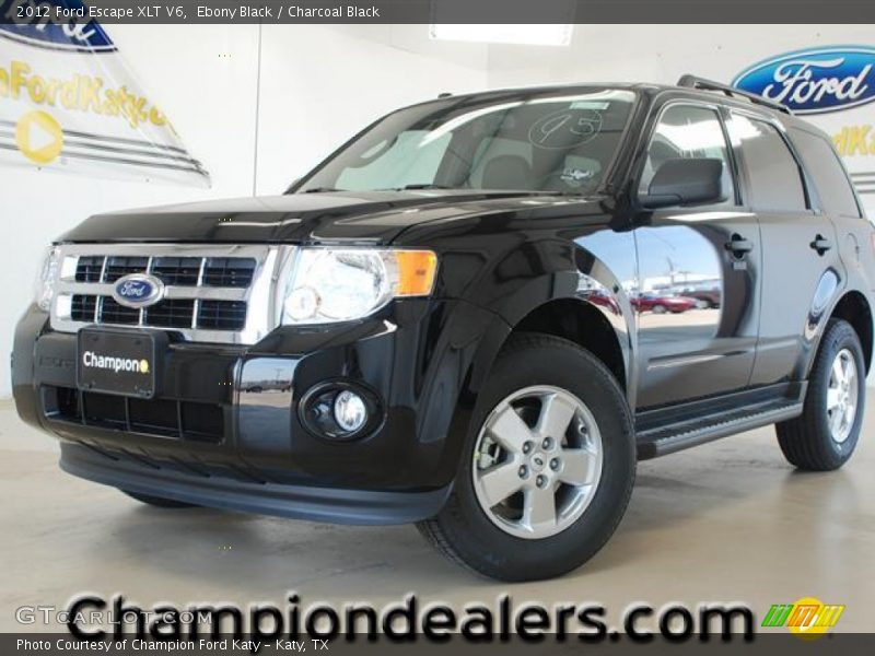 Ebony Black / Charcoal Black 2012 Ford Escape XLT V6