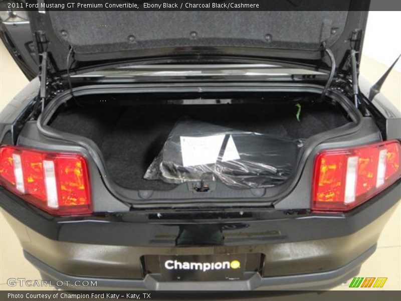 Ebony Black / Charcoal Black/Cashmere 2011 Ford Mustang GT Premium Convertible