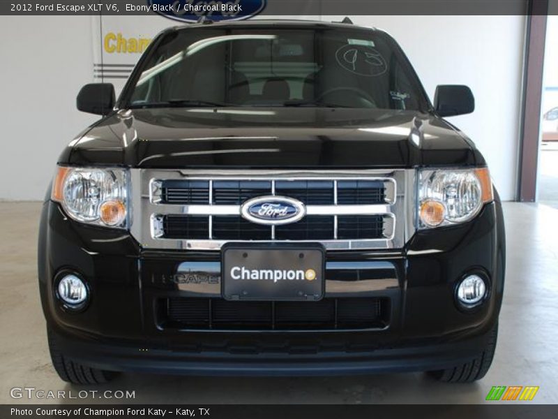 Ebony Black / Charcoal Black 2012 Ford Escape XLT V6