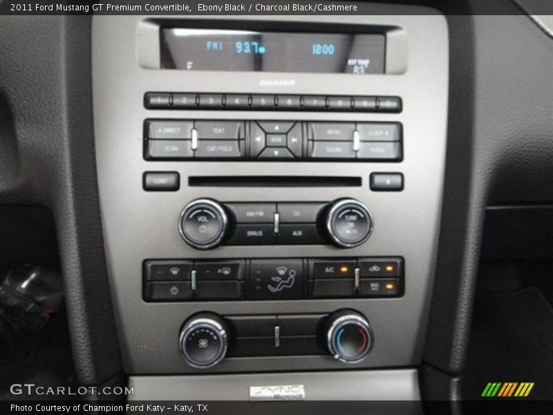 Ebony Black / Charcoal Black/Cashmere 2011 Ford Mustang GT Premium Convertible