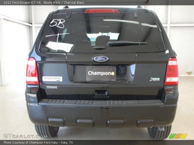 Ebony Black / Charcoal Black 2012 Ford Escape XLT V6