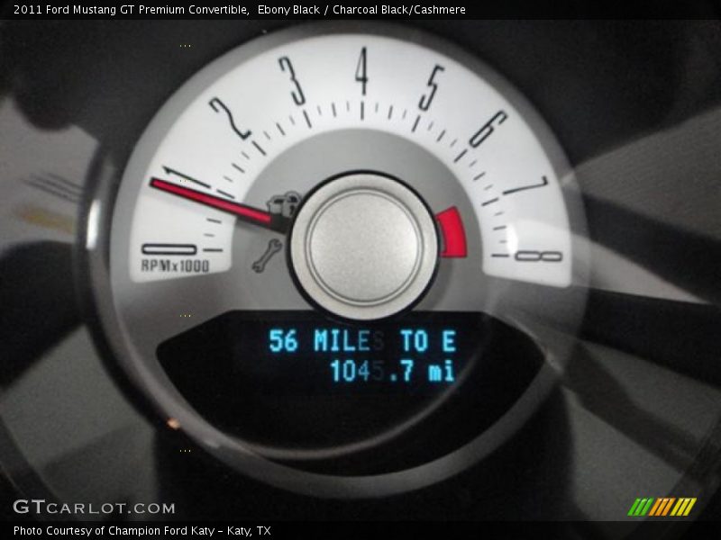 Ebony Black / Charcoal Black/Cashmere 2011 Ford Mustang GT Premium Convertible