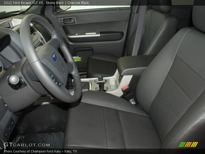 Ebony Black / Charcoal Black 2012 Ford Escape XLT V6