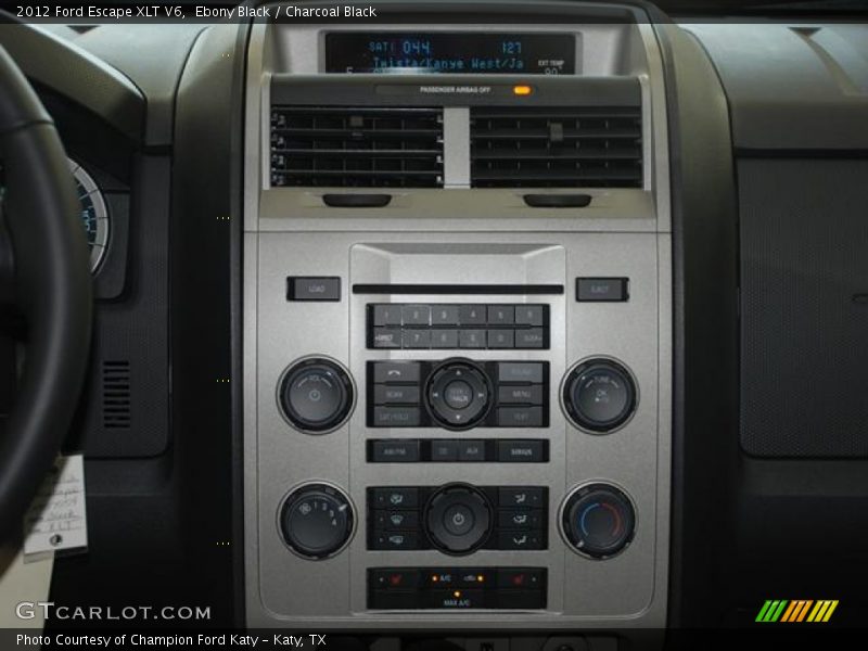 Ebony Black / Charcoal Black 2012 Ford Escape XLT V6