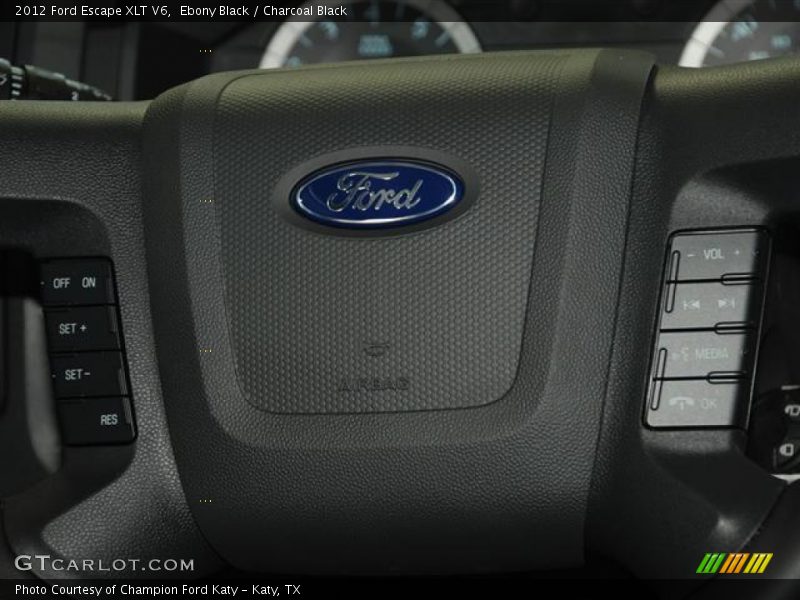 Ebony Black / Charcoal Black 2012 Ford Escape XLT V6