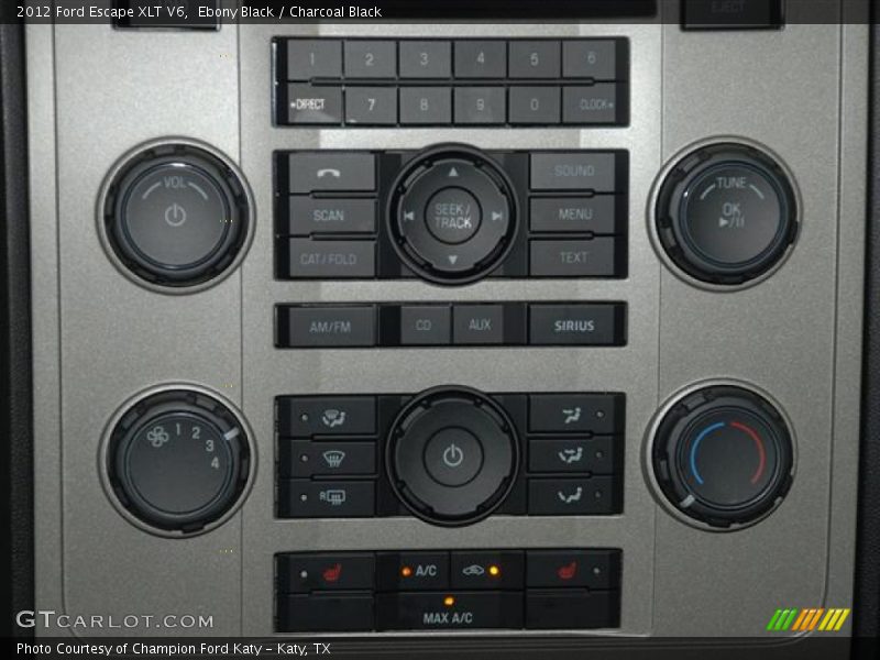 Ebony Black / Charcoal Black 2012 Ford Escape XLT V6