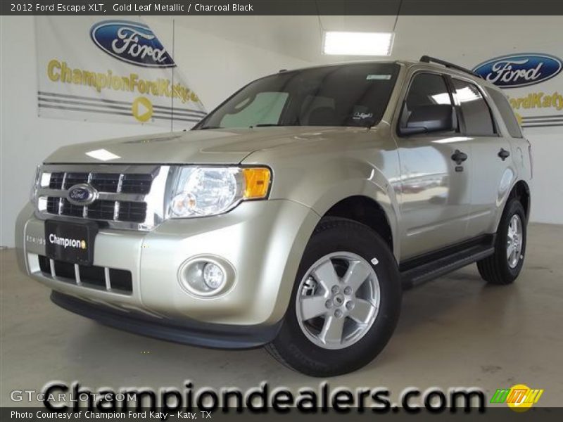 Gold Leaf Metallic / Charcoal Black 2012 Ford Escape XLT