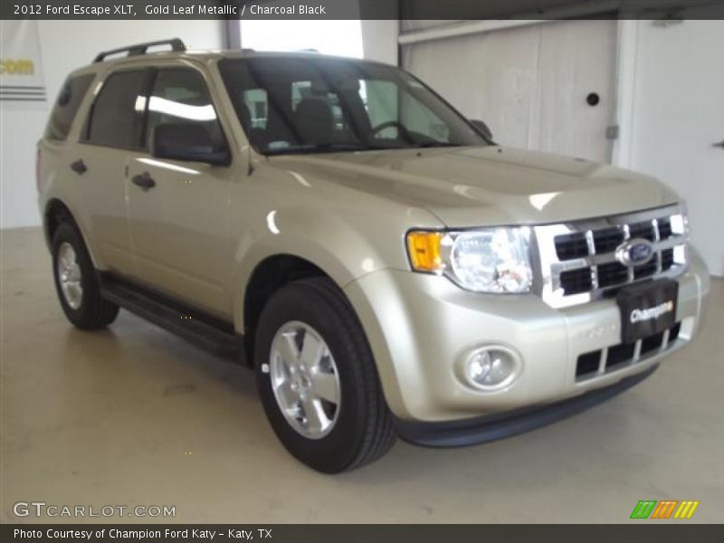 Gold Leaf Metallic / Charcoal Black 2012 Ford Escape XLT