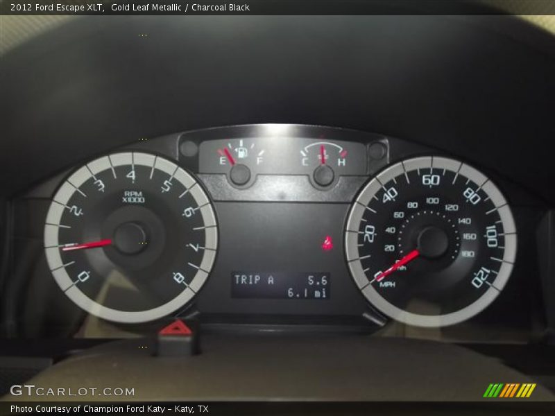Gold Leaf Metallic / Charcoal Black 2012 Ford Escape XLT