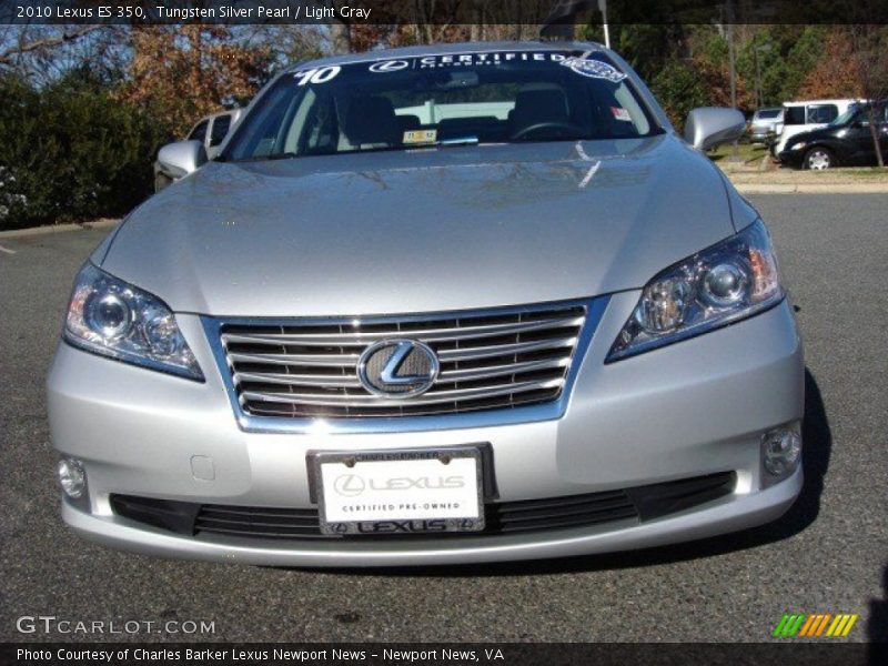 Tungsten Silver Pearl / Light Gray 2010 Lexus ES 350