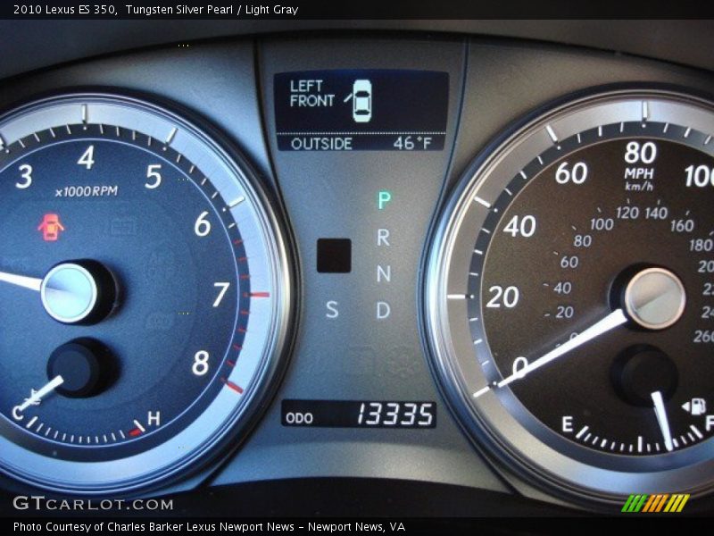 Tungsten Silver Pearl / Light Gray 2010 Lexus ES 350