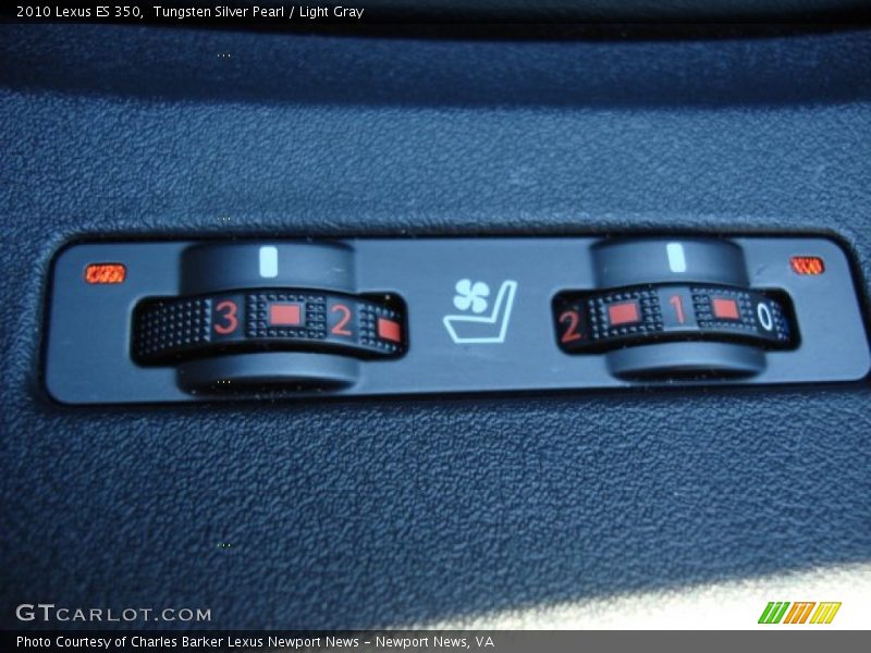 Tungsten Silver Pearl / Light Gray 2010 Lexus ES 350